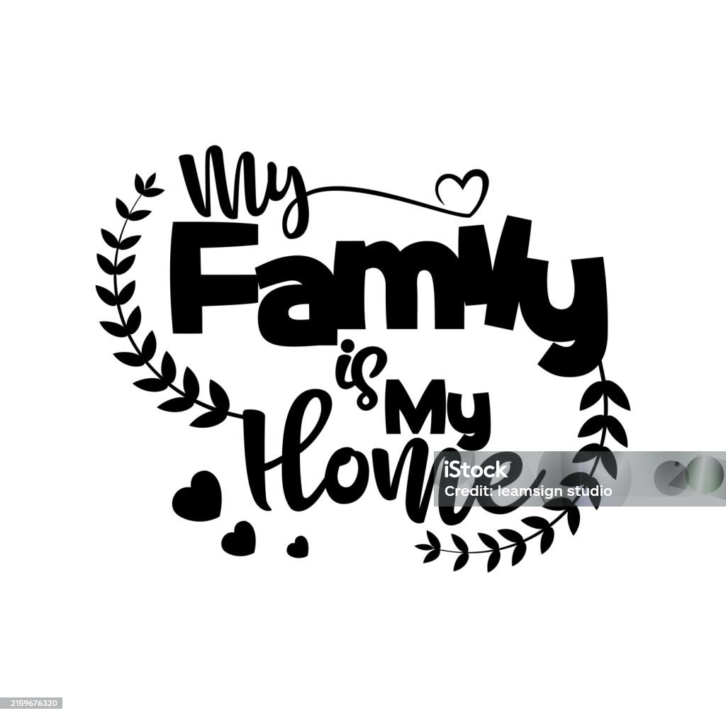Basic Family Lettering Family Lettering Design Illustration Stock Illustration - Download ...