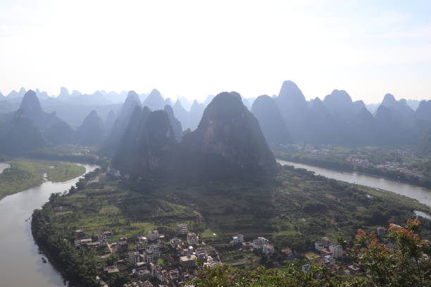 istock Karst mountains and Li River in Yangshuo Guangxi 2159686949