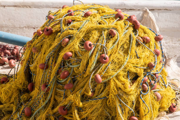 istock Pile of  fishing net 2159690377