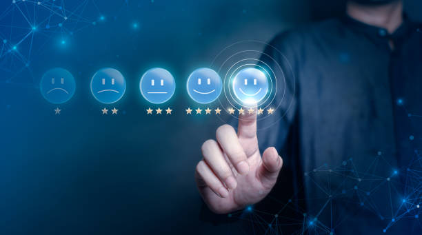 istock Customer Satisfaction Rating with Five Stars 2159690408