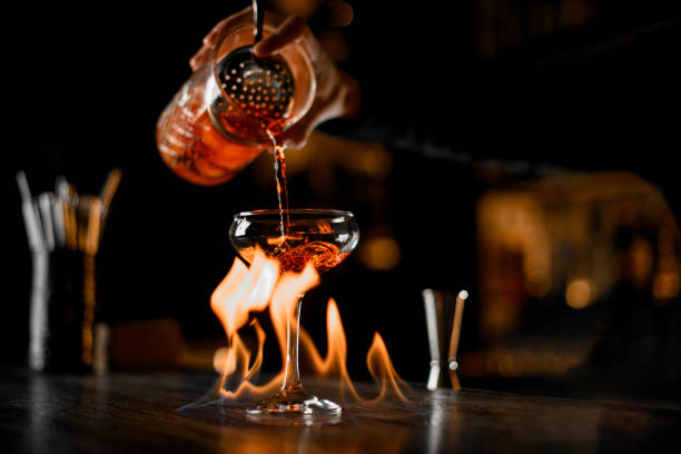 Firemaker Cocktail 4,200+ Flair Bartending Stock Photos, Pictures & Royalty-Free Images ...