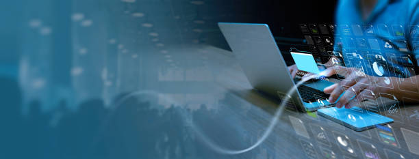 istock Customer profiling concept.Businessman working with latop computer anlysis Customer profile with Ai technology in modern office baclground. 2159692781