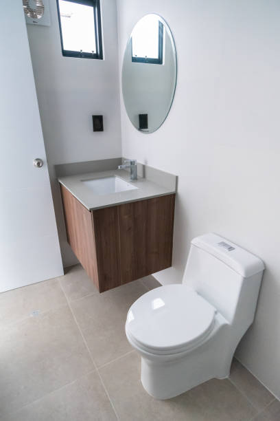 istock full bathroom with toilet and shower 2159693543