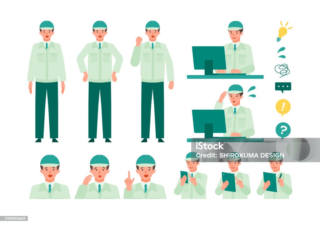 Problem Solving Characters Ilustración de Working Man Concept For Problem Solving Man Cartoon ...