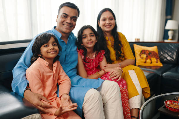 istock Happy Indian Family Spending Time At Home 2159699341