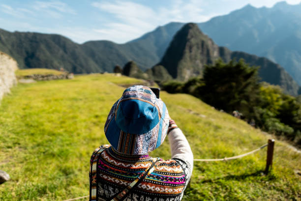 istock Mature man photographing Machu Picchu, in Peru 2159699526