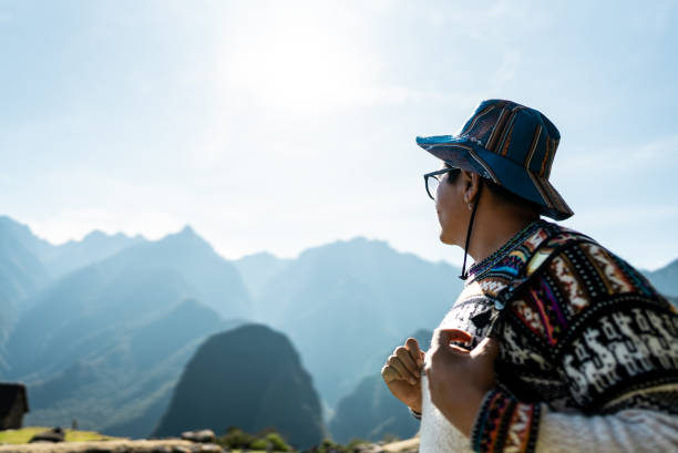 istock Mature man looking at view on Machu Picchu, in Peru 2159699543