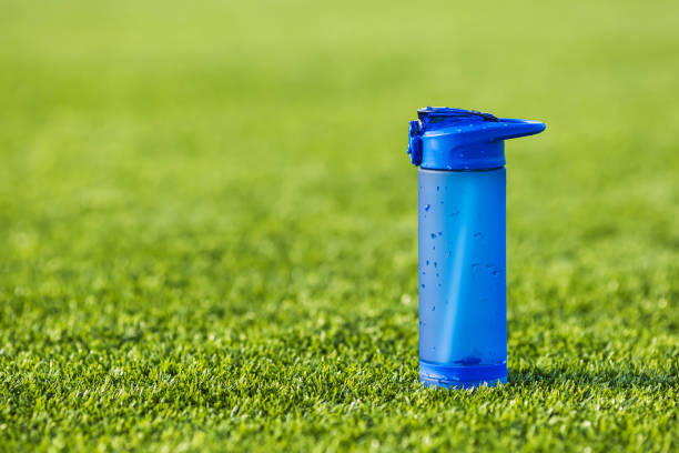 istock Bottle of water at stadium. Athletics. 2159701388