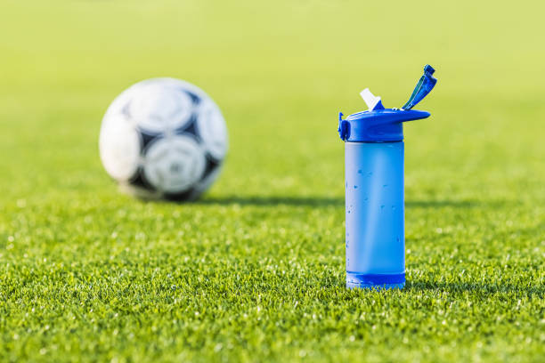 istock Bottle of water at stadium. Athletics. 2159701410