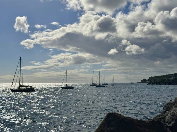istock sailboats on the Caribbean Sea 2159717775