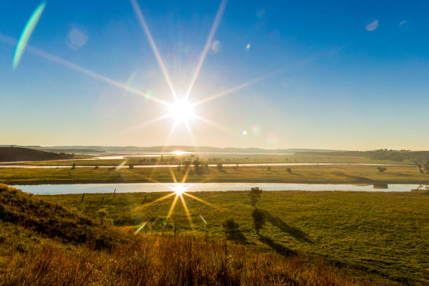 Sunrise on the CannonBall River in North Dakota