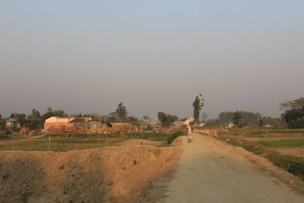 istock A village road at evening 2159739189