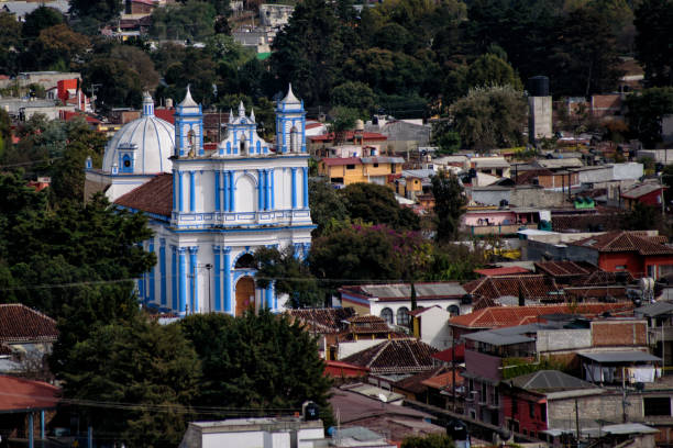 istock Azure Sanctuary: The Original Iglesia de Santa Lucia Pre-Earthquake 2159745784