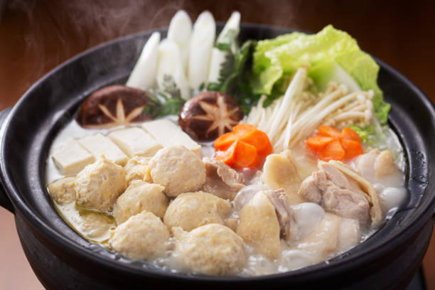 istock Chicken hot pot dish,hot pot dish,White background,Mizutaki 2159745821