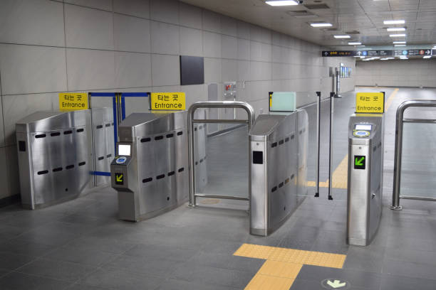 istock Automatic ticket gate in Seoul, South Korea 2159752133