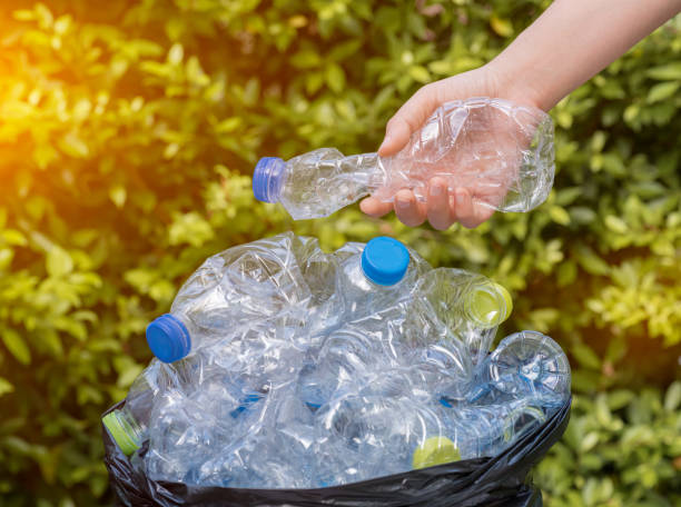 istock Plastic bottles waiting to be taken to recycle. 2159763303
