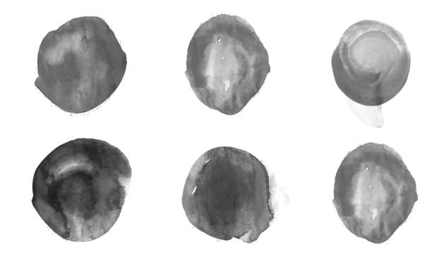 istock Watercolor blot brush isolated on white background for art design concept 2159765075