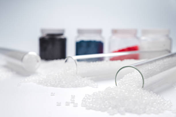 Produced from polymer plastic pellet factory. Petrochemical process for producing plastic pellet. Compound bead. polymerase chain reaction.