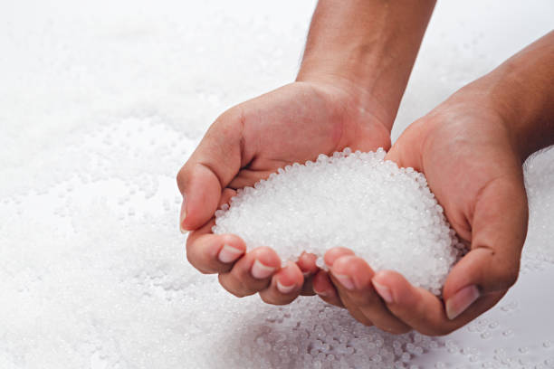 istock Produced from polymer plastic pellet factory. Petrochemical process for producing plastic pellet. Compound bead. polymerase chain reaction. 2159765208