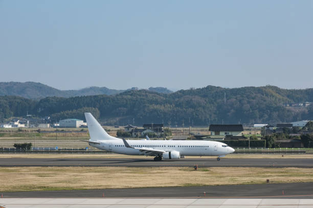 A passenger plane landed at Izumo Airport