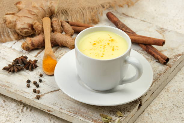 istock Turmeric Golden Milk Latte With Spices 2159773887