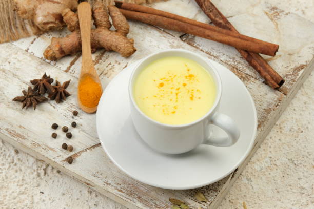 istock Turmeric Golden Milk Latte With Spices 2159773889
