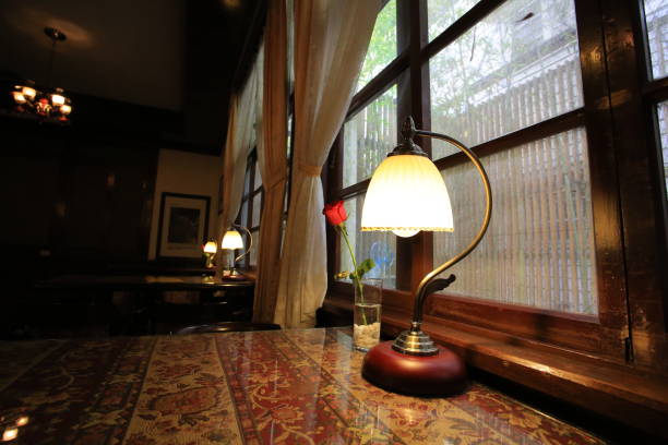 alishan vintage desk and lamp