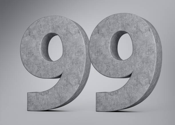 istock 3d Concrete Number Ninety Nine 99 Digit Made Of Grey Concrete Stone Grey Background 3d Illustration 2159775249