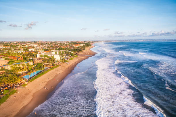 Waves in Seminyak, Bali, Indonesia
