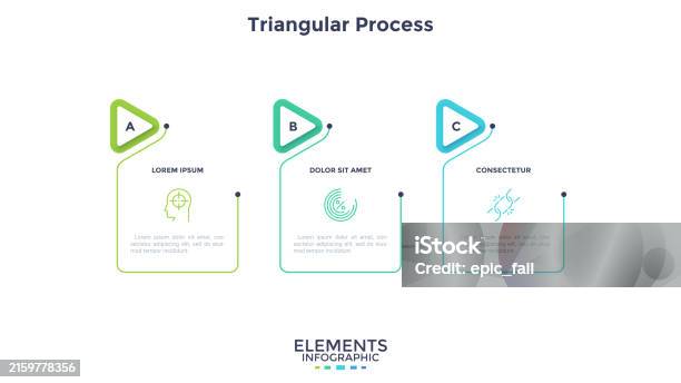 Rectangle In Process Map Process Chart With Three Rectangular Elements And Pointers Placed In ...