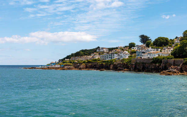 istock Beautiful seaside landscape on a sunny day. Brixham, Devon, UK. 2159778523