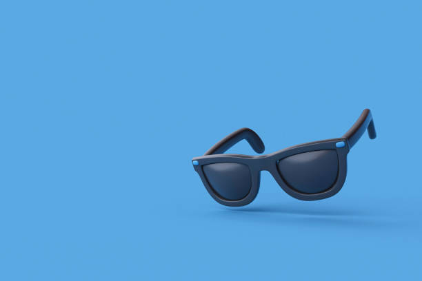 istock 3d rendering of Black Sunglasses, Summer vacation concept. 2159779341