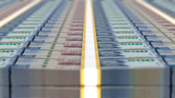 istock Mexico Currency / Mexican Peso Banknotes Money - 500 Peso, Low Angle 2159784152