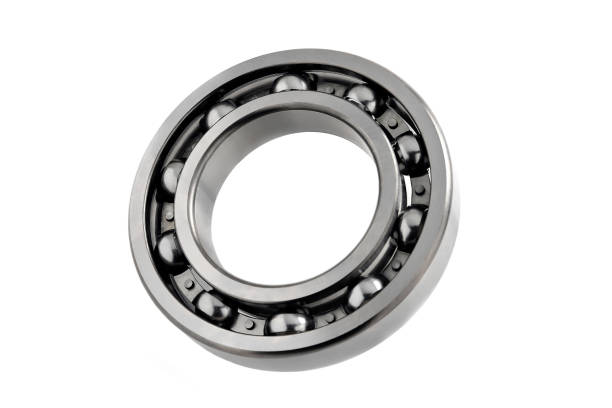 istock ball bearing on white background, close-up 2159789889