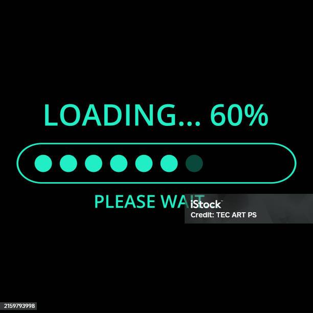 Loading Bar 60 Stock Illustration - Download Image Now - Circle ...