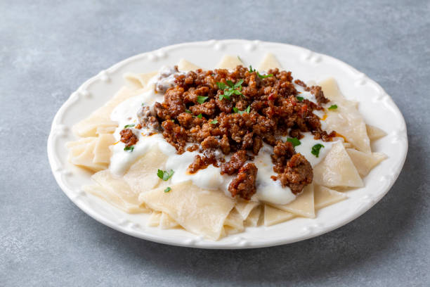 istock Turkish food; Tatar boregi or Tatar mantisi 2159799076