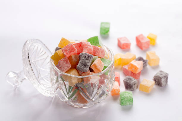 istock Traditional delicious Turkish delight, Turkish Ramadan Sweet Sugar Candy 2159799755