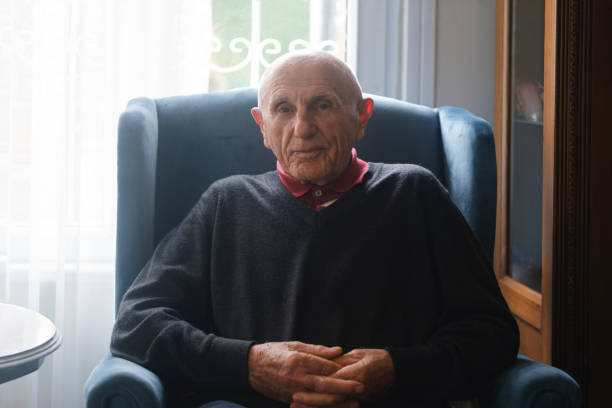 istock Portrait of an old man looking at the camera 2159802162