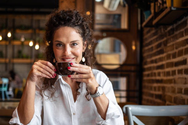 istock Her Instant Oasis - Businesswoman Enjoys Cafeteria Break 2159803464
