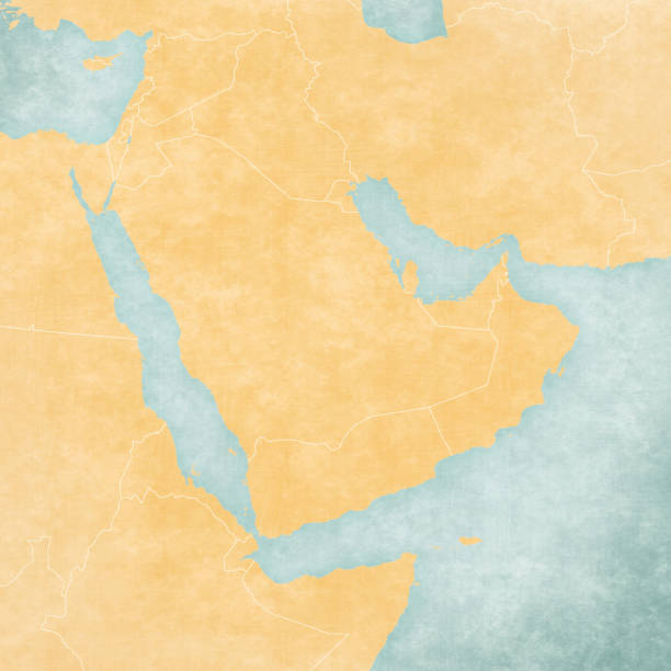 Nsula Map 150+ Arabian Peninsula Map Ilustraciones de Stock, gráficos vectoriales ...