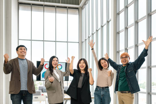 istock Asian business start up freelance people team analyzing statistics financial. Group Team of businesspeople man and woman Meeting Conference Discussion various topic Corporate Concept in office. 2159815582