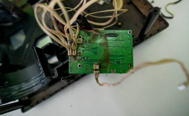 istock Video and multimedia projector open for maintenance with led lamp 2159817620