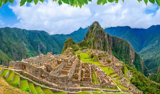 fotografii de stoc, fotografii și imagini scutite de redevențe cu panoramic view of machu picchu, peru - incaş