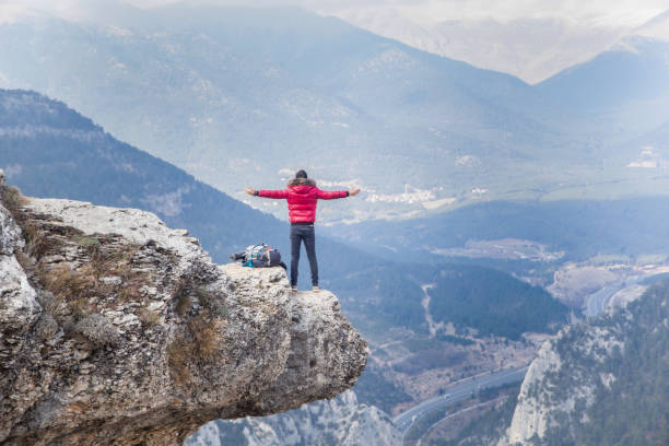 istock Hiker man looking at landscape from The Cilician Gates or Gulek Pass. 2159821659
