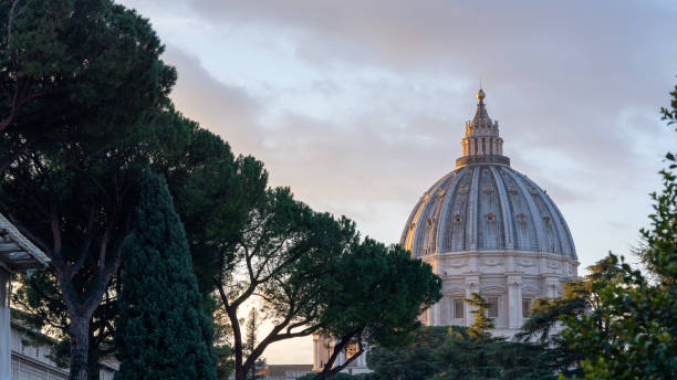 View of Saint Peter's Basilica Dome from the Vatican