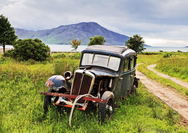 Morris Eight abandoned in Scotland