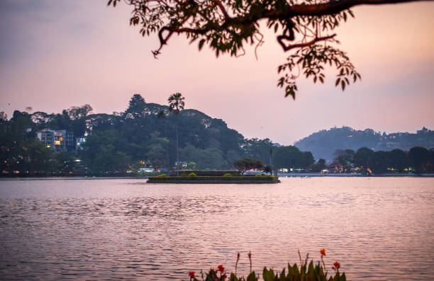 istock Beautiful Sunset Over Lake In Kandy, Sri Lanka 2159836069