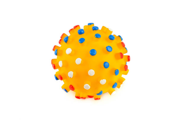 Ball, toy for dogs, isolated on a white background.