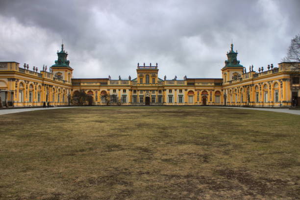 Kazimierz Palace, Warsaw, Poland -- October, 8, 2024: Initially, a royal residence built in the 17th century for King Władysław IV and then modified for King John II Casimir. Today, one of the oldest buildings and a central part of the University of Warsaw's heritage since 1816.