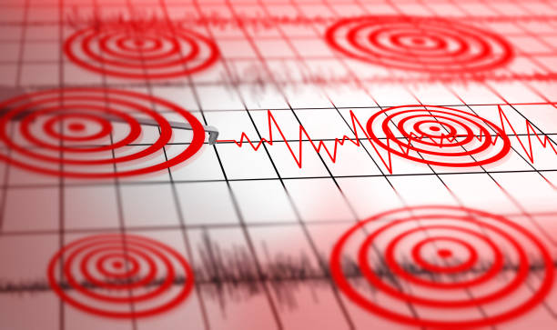 Seismograph device alarms after earthquake